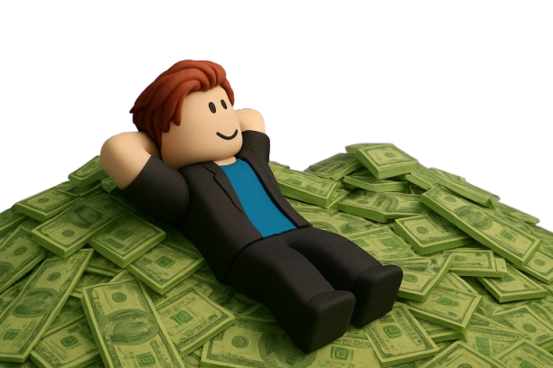 Withdraw - Golden Coins Pouring into Platform with Humanoid Figures